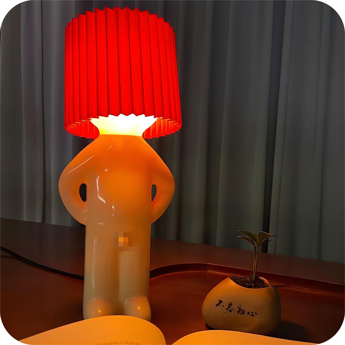 "Please don't turn it on and off repeatedly" Shy Boy Desk Lamp 🔥Christmas Blowout Sale🔥